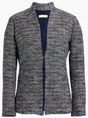 J. Crew Tweed Blazer - Navy White Bronze